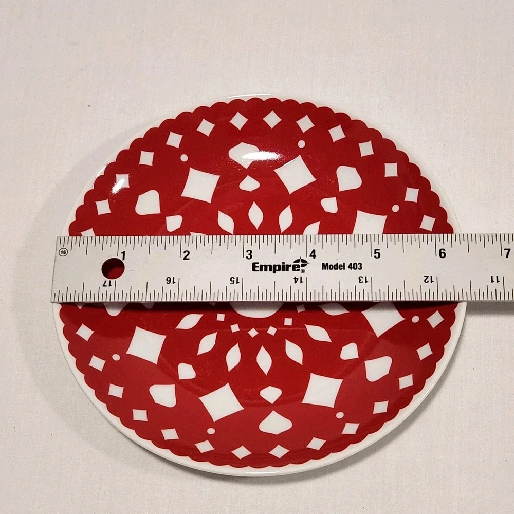 Set 4‎ Crate & Barrel Dessert Plates 6.5